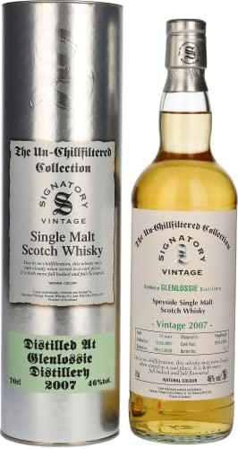 Signatory Vintage GLENLOSSIE 13 Years Old The Un-Chillfiltered 2007 46% Vol