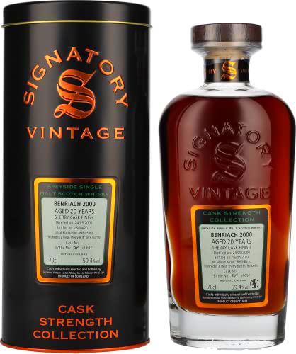 Signatory Vintage BENRIACH 20 Years Old Cask Strength 2000 59,4% Vol