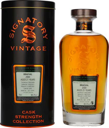 Signatory Vintage BRAEVAL 21 Years Old Cask Strength 2000 60,3% Vol