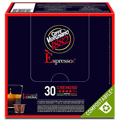 Caffè Vergnano 1882 Èspresso cápsulas de café compatibles Nespresso Compostabile Cremoso