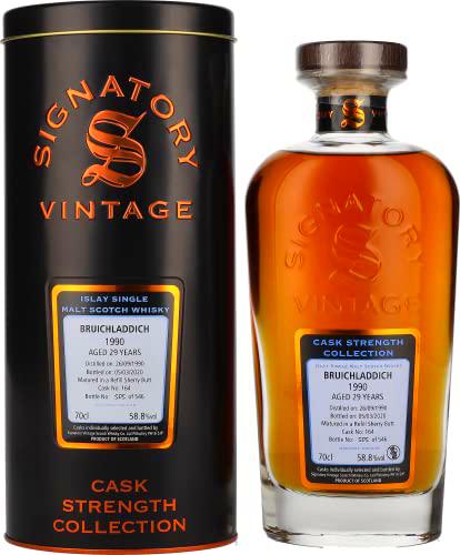 Signatory Vintage BRUICHLADDICH 29 Years Old Cask Strength 1990 58,8% Vol