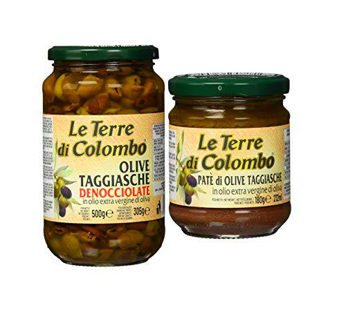 Le Terre di Colombo Aceitunas Taggiasca sin hueso en aceite de oliva virgen extra (36 %)