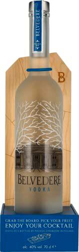 Belvedere Vodka 40% Vol. 0,7l with Holzbrett