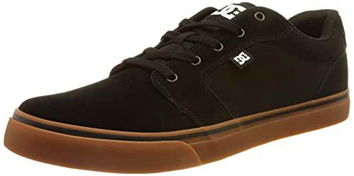 DC Shoes Anvil-Zapatillas de Piel, Hombre, Negro, 48.5 EU