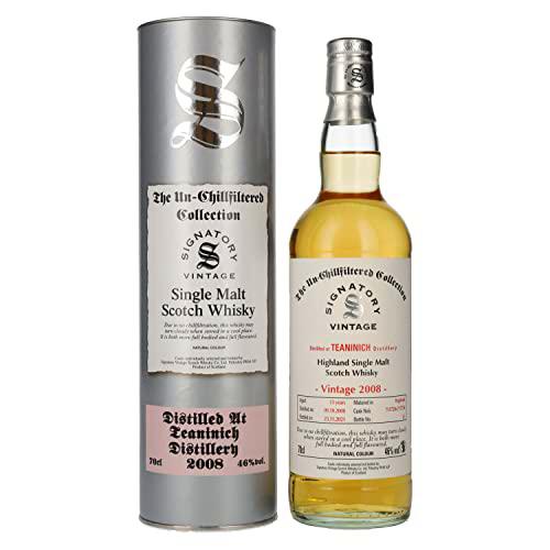 Signatory Vintage TEANINICH 13 Years Old The Un-Chillfiltered 2008 46% Vol