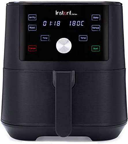 Instant Pot Vortex 4 en 1 Freidora de Aire Digital Antiadherente con Temporizador y Función de Horno y Calentador, 1.700 W